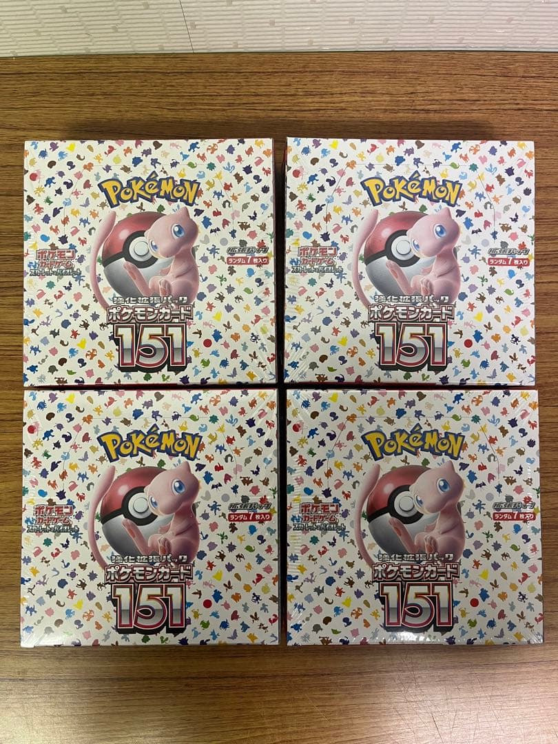 送料込み❗️ポケモンカード151 シュリンク付き 4BOX