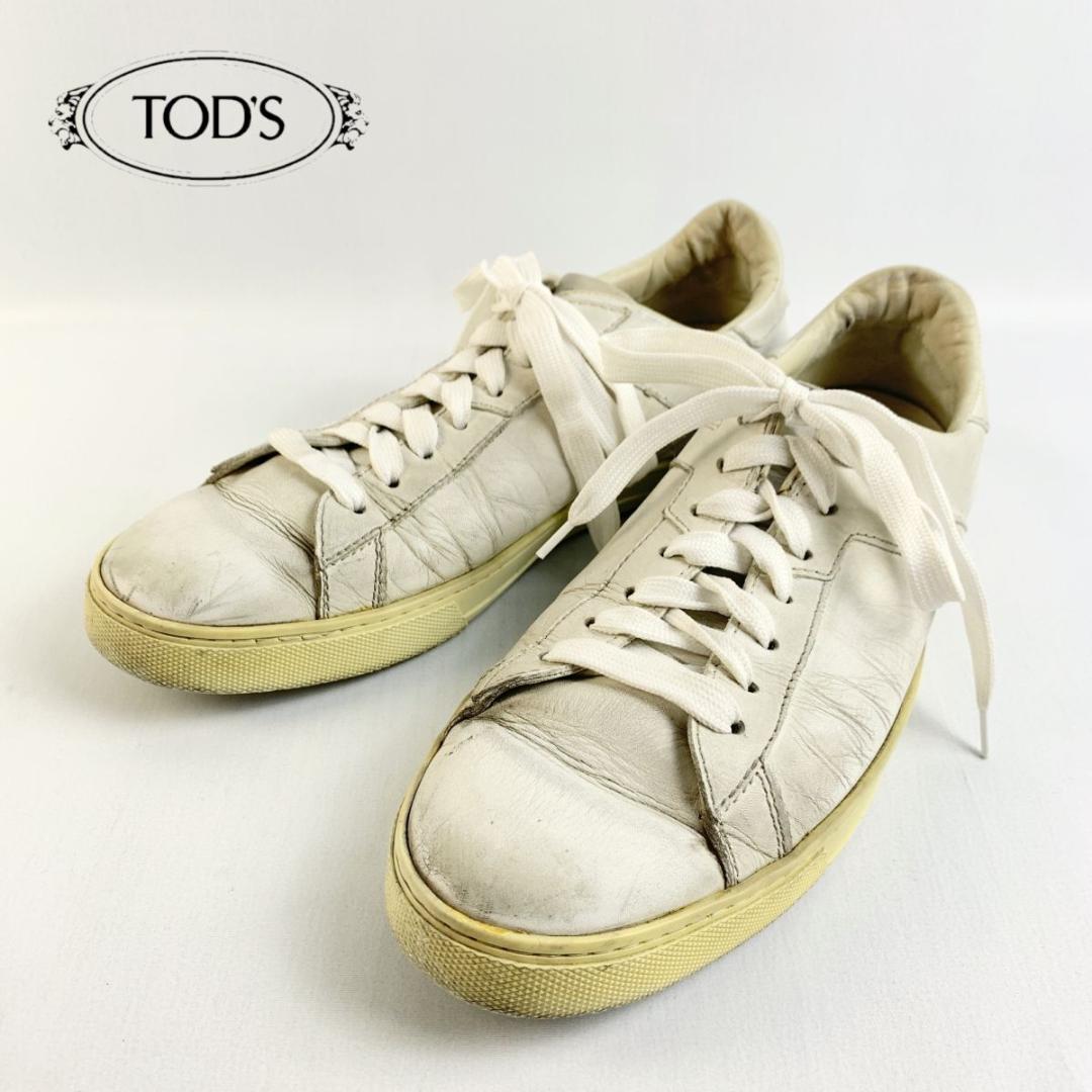 TODS トッズ 8 24.5 スニーカー 本革 レザー 白 ホワイト/WA83 - メルカリ TODS トッズ 8 24.5 スニーカー 本革 レザー 白 ホワイト/WA83 - メルカリ