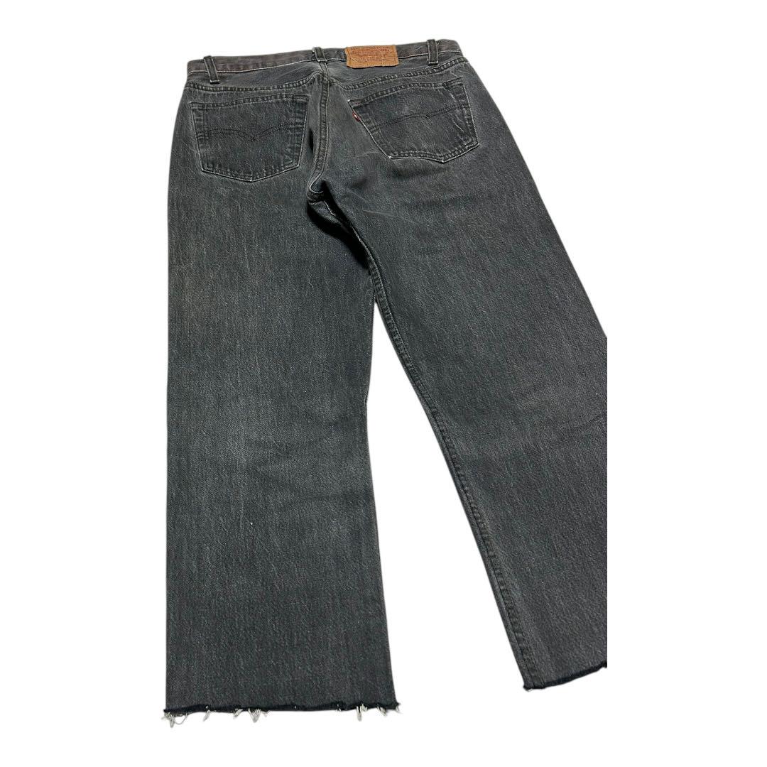80s Levis 501-0658 デニムパンツ ブラック カットオフ USA