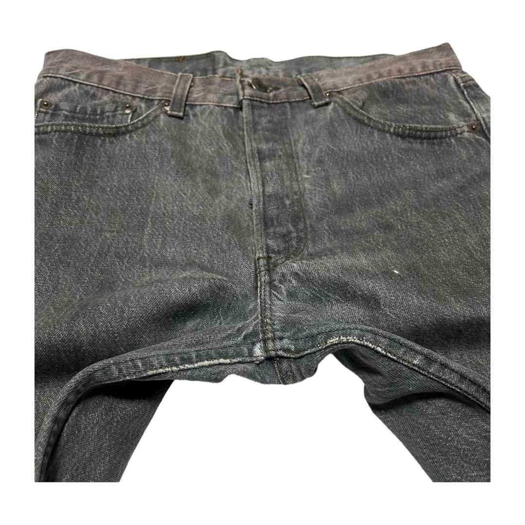 80s Levis 501-0658 デニムパンツ ブラック カットオフ USA