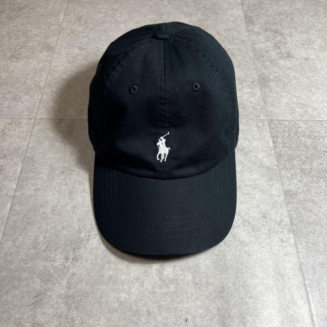帽子 00s Ralph Lauren Cotton twill cap Black