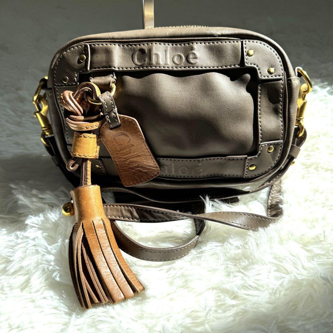 Chloé クロエ エデン ショルダーバッグ フリンジ レザー タッセル