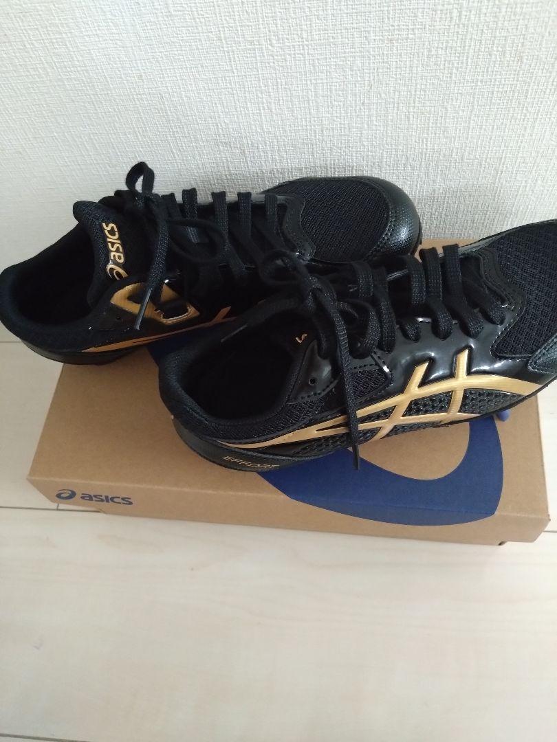 asics スパイクシューズ 24.0 cm 黒金