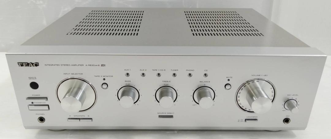 人気定番 【美品】TEAC ステレオプリメインアンプ シルバー A-R630MKII