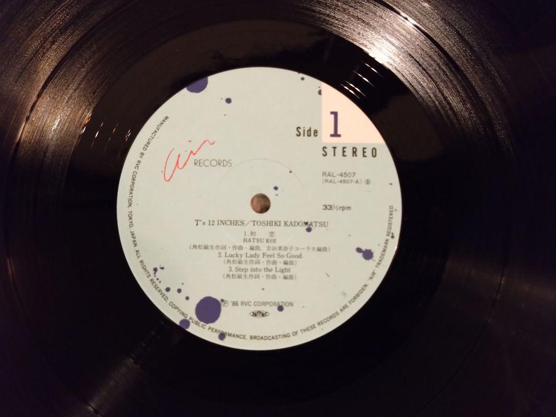 角松敏生 T's 12inches レコード