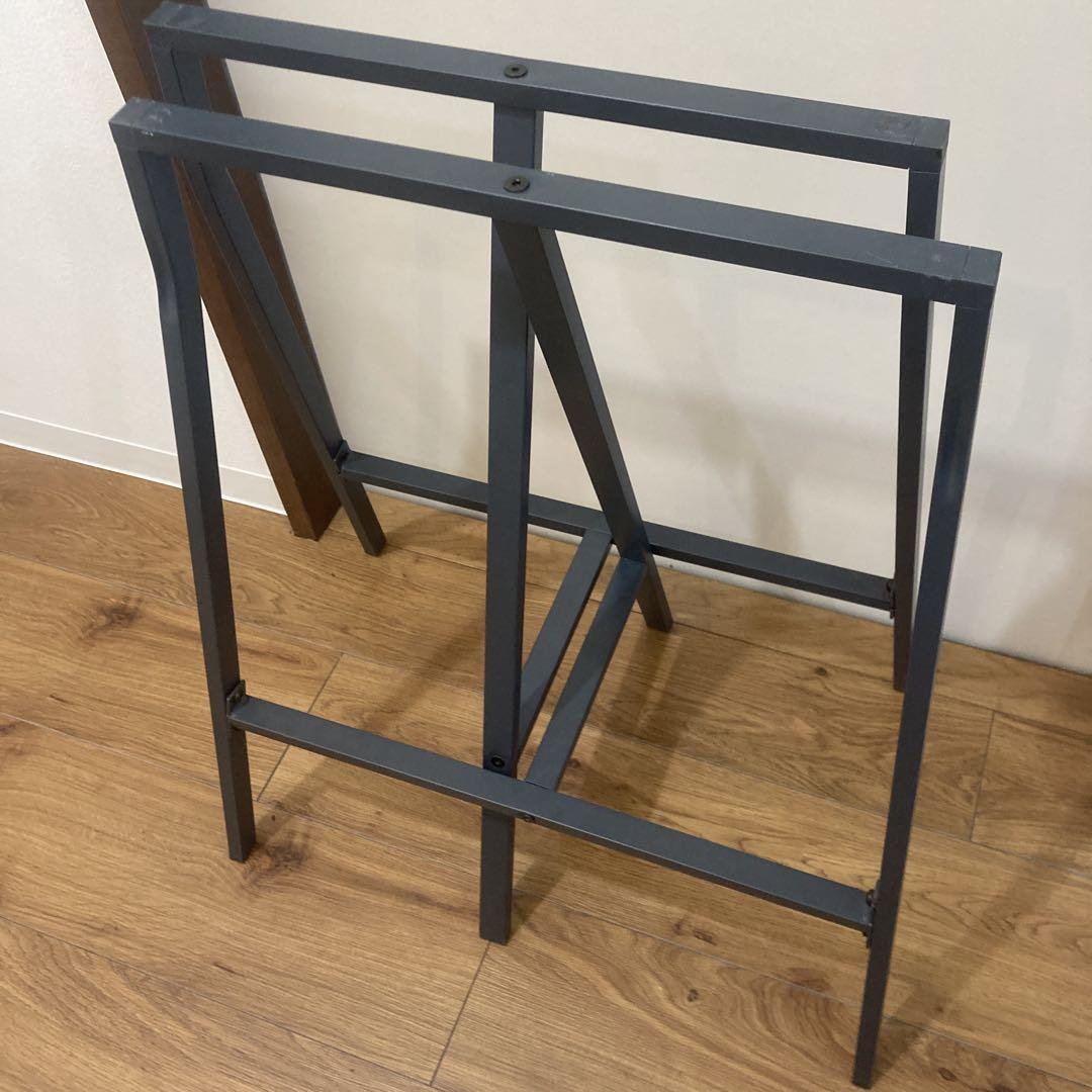 美品【IKEA】 イケア LERBERG レールベリ 架台2脚セット - メルカリ