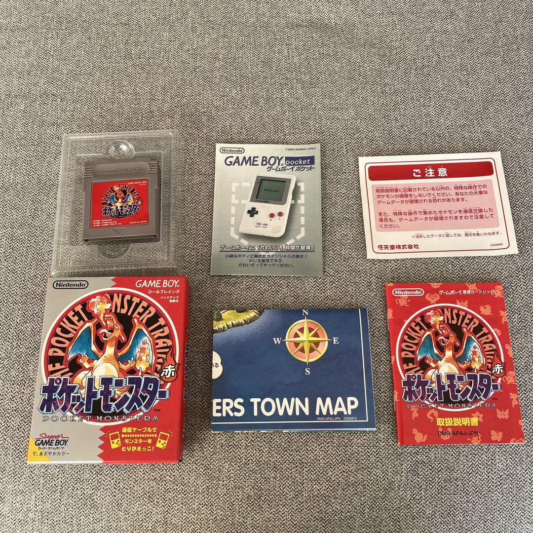 ポケットモンスター 赤 ゲームボーイ ソフト 箱 説明書｜Yahoo