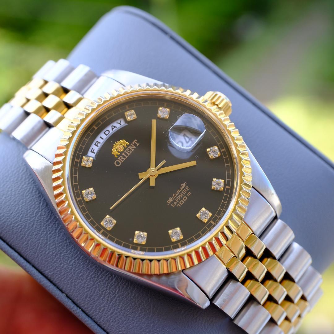 【稼働】Orient President SEV0J002BY デイデイト 美品