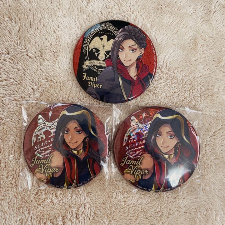 超激安通販】 ツイステ ジャミル 缶バッジ カプ缶 115個 7dSFT