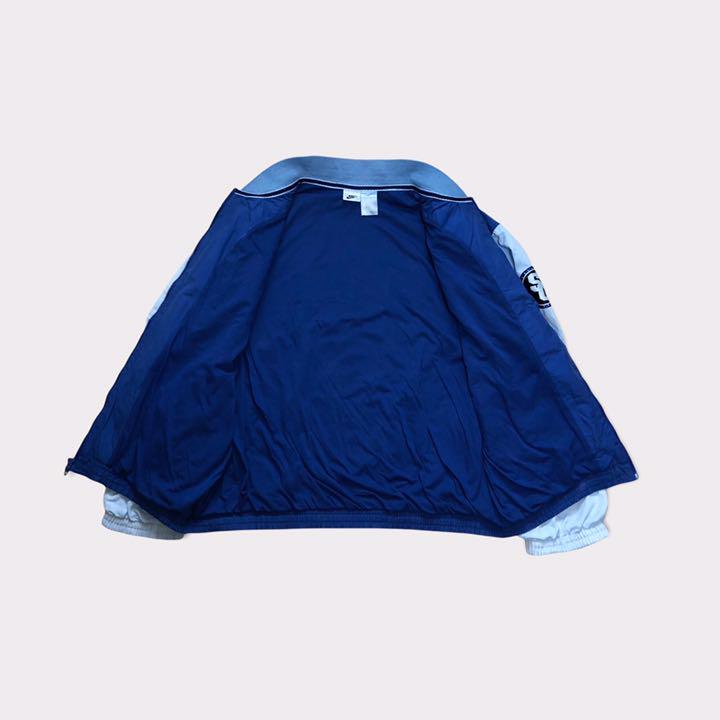 NIKE 初期コラボスタジャン風ナイロンジャケット ブルー Aidq5-m68960780076 × supreme 特価爆買い