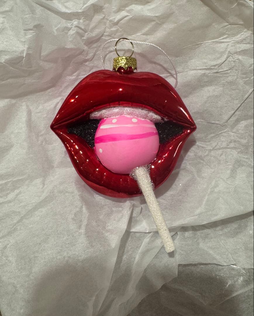 アスティエオーナメント 赤い唇キャンディーオーナメントASTIER de VILLATTE