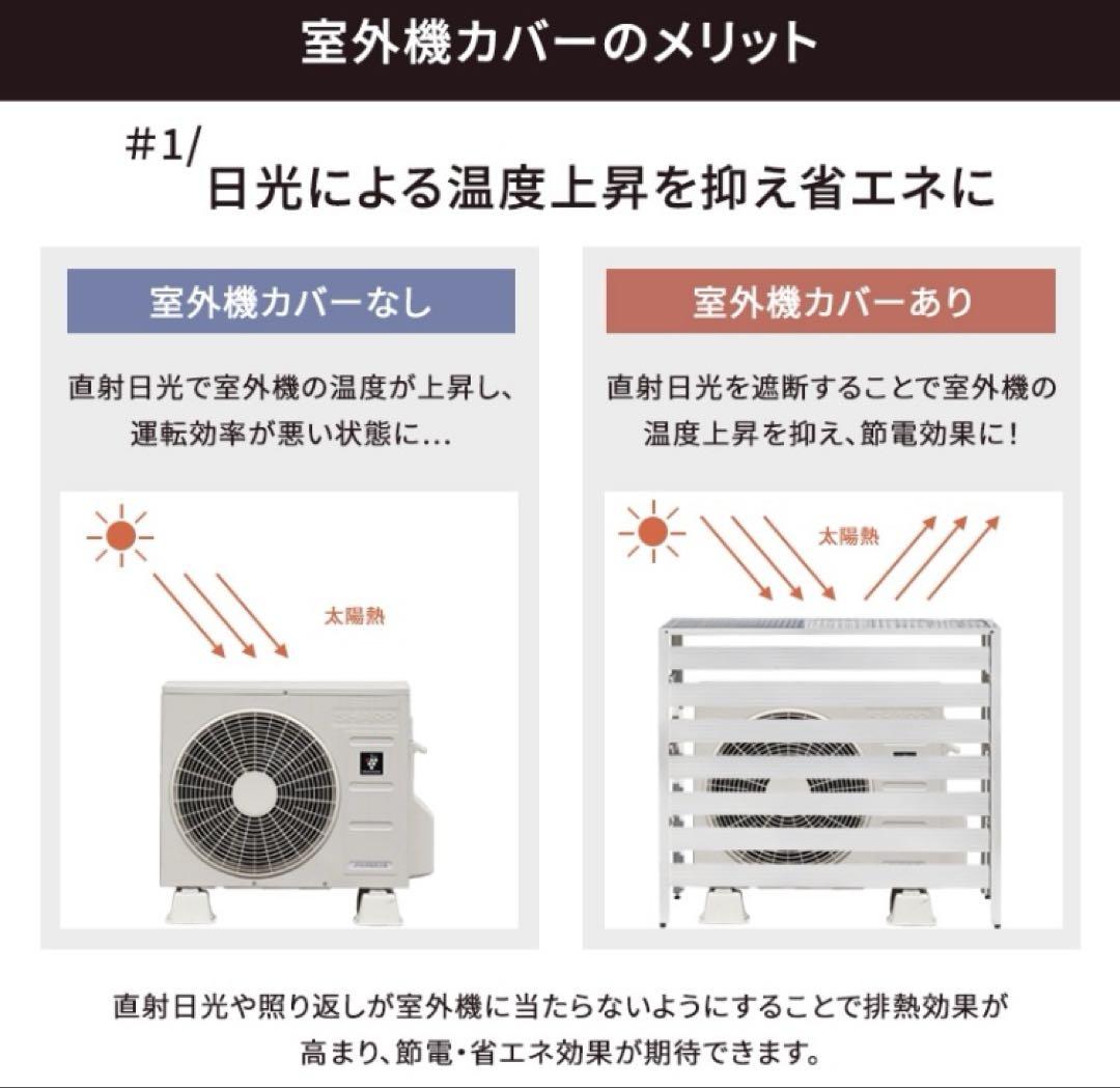室外機カバー 室外機 アルミ製 エアコンカバー クーラーカバー sサイズ