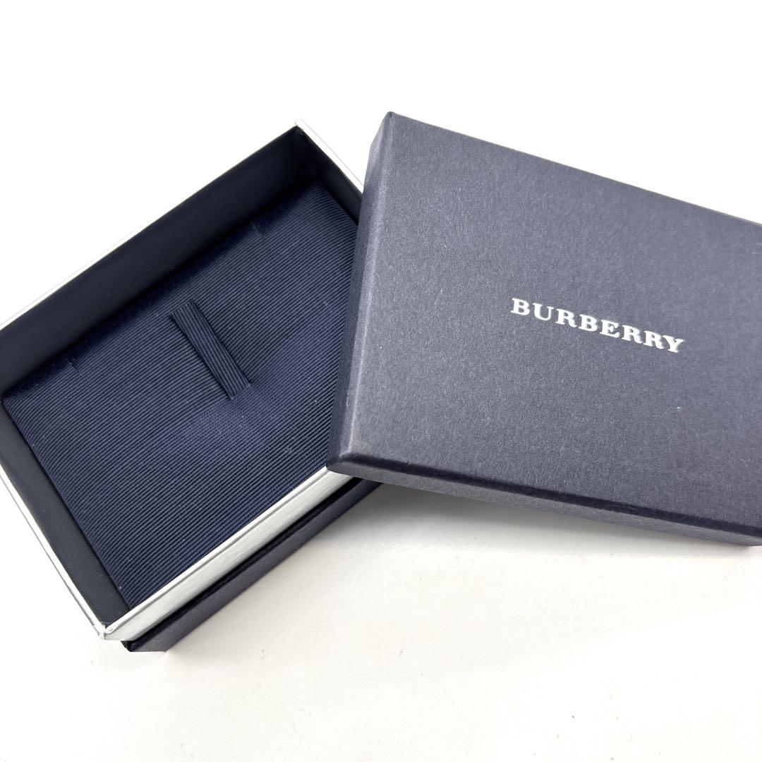 BURBERRY 12.5号 シルバー ノバチェック リング 箱、カード付