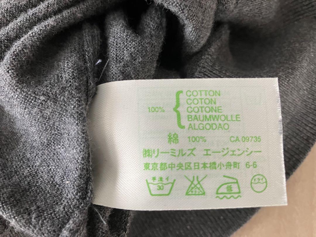 JOHN SMEDLEY ジョンスメドレー モックネック 半袖ニット グレー M