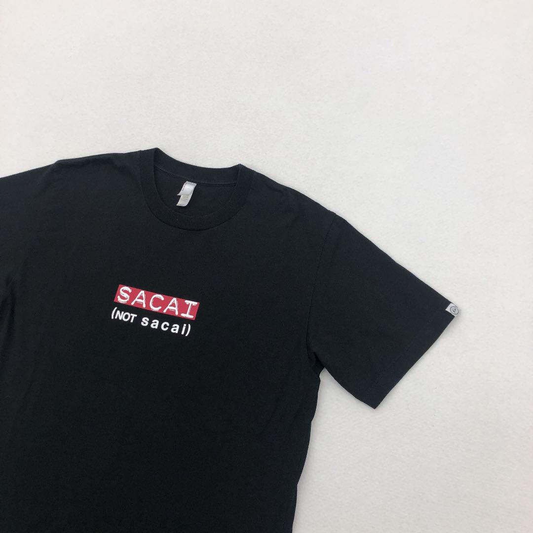 SACAI FRAGMENT ボックスロゴ not sacai Tシャツ SACAI FRAGMENT ボックスロゴ not sacai Tシャツ