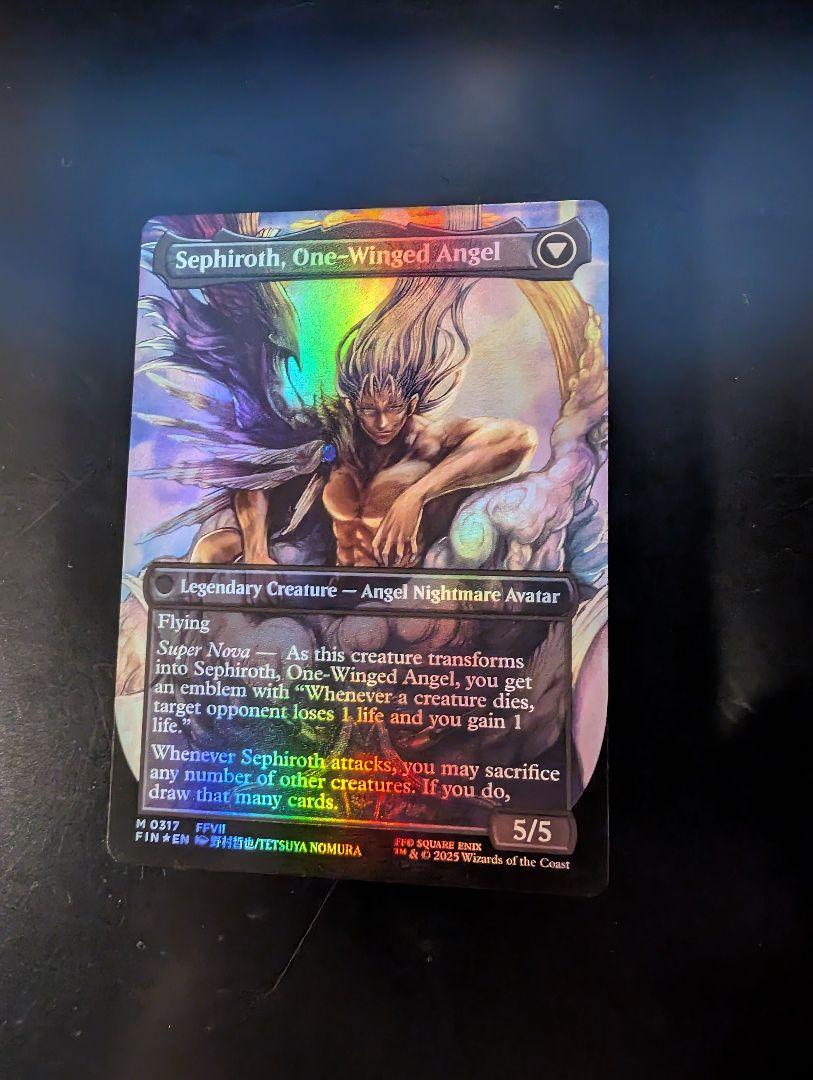 MTG 威名のソルジャー、セフィロス ボーダーレスfoil 英語