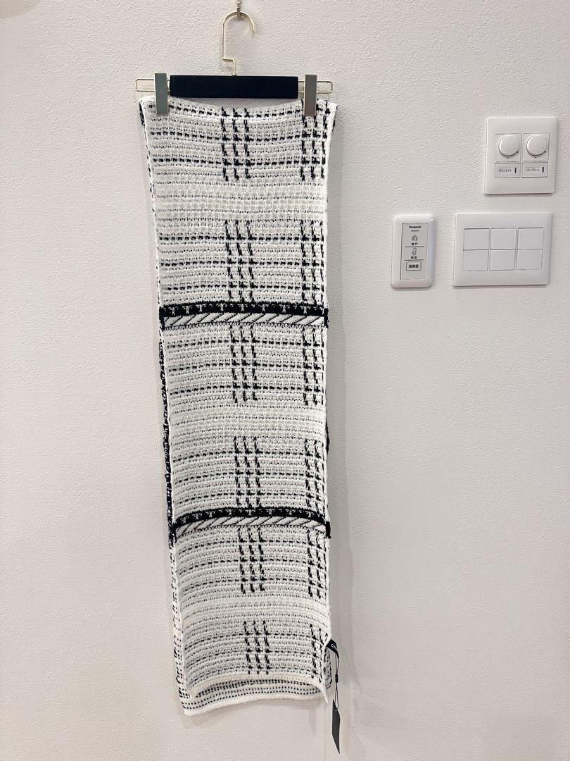 ママ　CHANEL チェック柄 マフラー