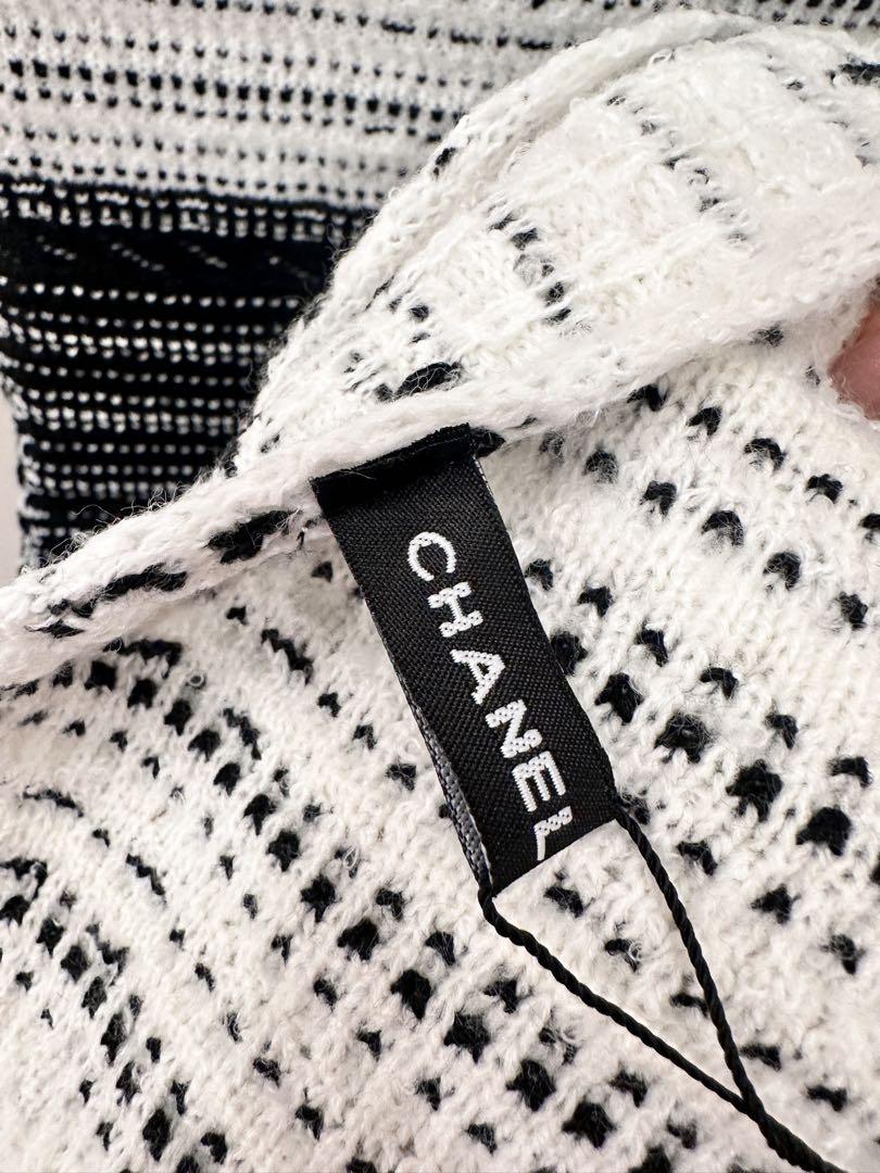 ママ　CHANEL チェック柄 マフラー