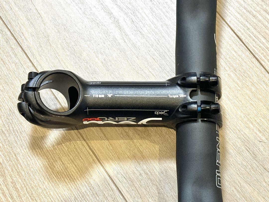 【新品未使用】Deda ELEMENTI ブルホーンバー&ステムセット