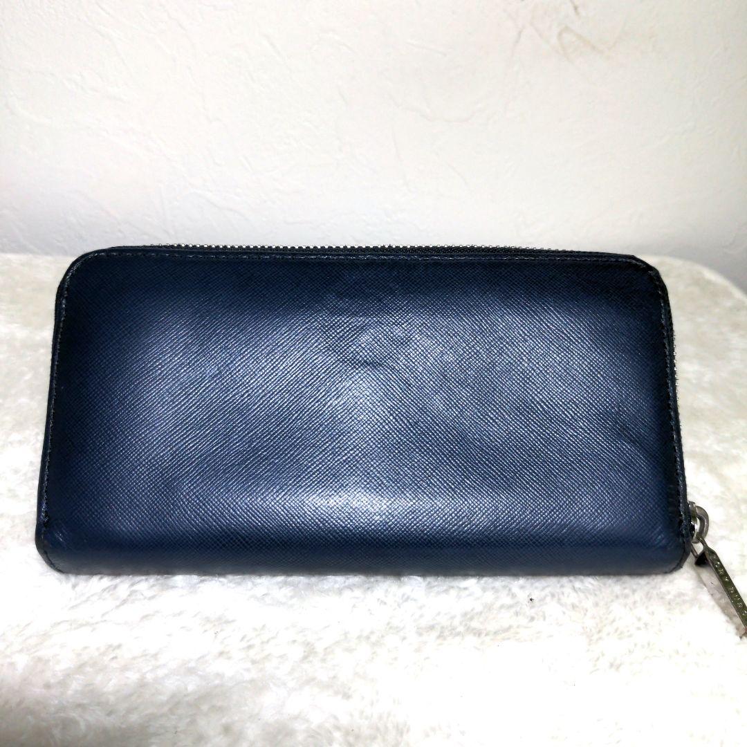 TORY BURCH ネイビー 長財布 - メルカリ