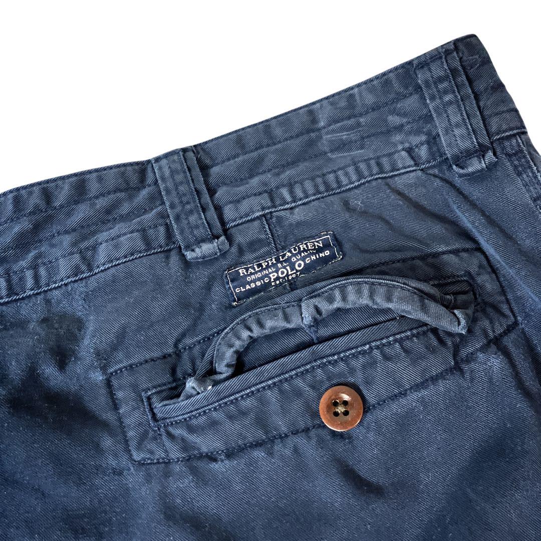 POLO RALPH LAUREN 00s カーゴパンツ チノ ショーツW42紺 - メルカリ