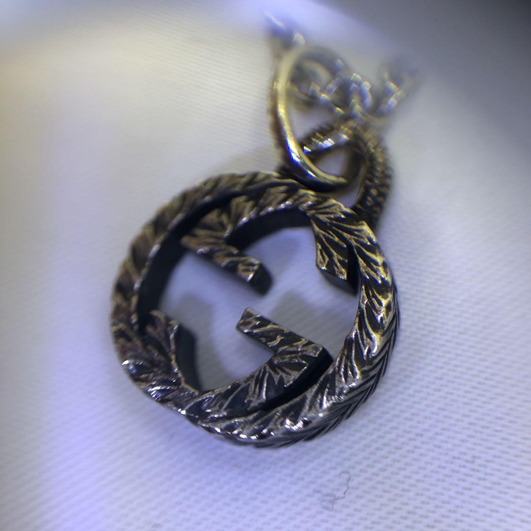 メンズ GUCCI S84-NM-763S LRkIz-m68976085791 インターロッキングGネックレストップのみ しているた