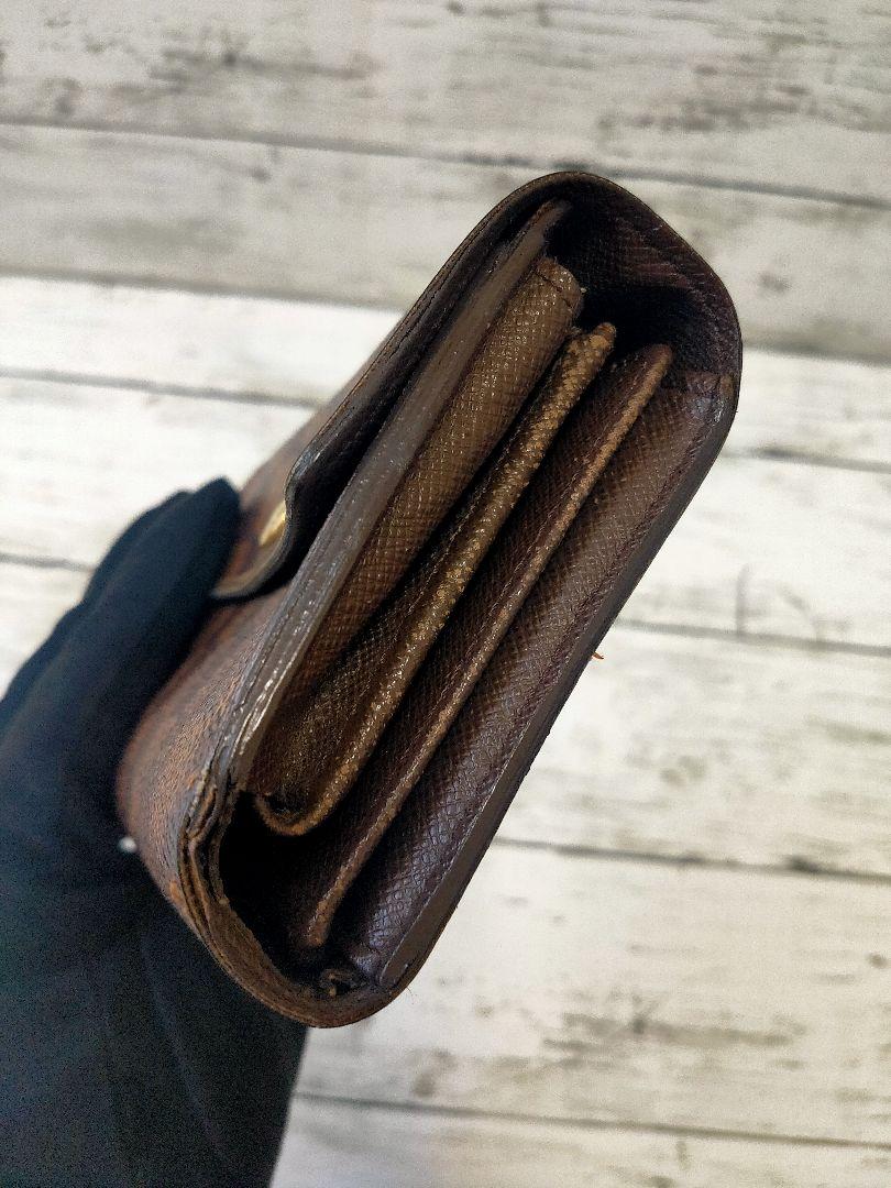 箱付き ルイヴィトン ダミエ ポルトフォイユ アレクサンドラ 三つ折り財布