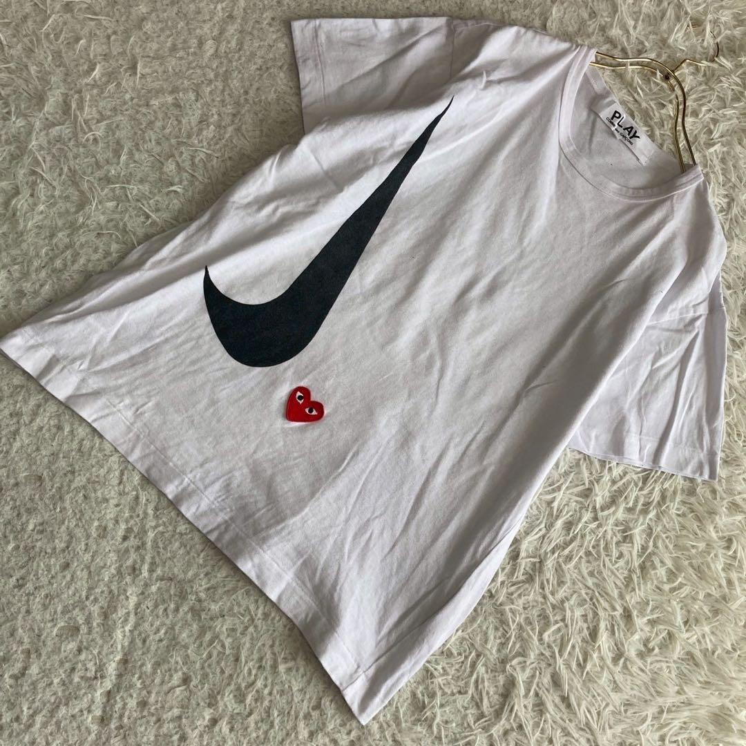 COMME des GARCONS Tシャツ ホワイト L ハート PLAY