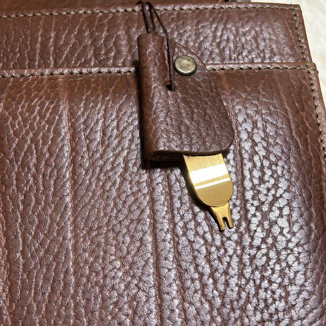 【牛革】REAL LEATHER オールレザービジネスバック　茶色