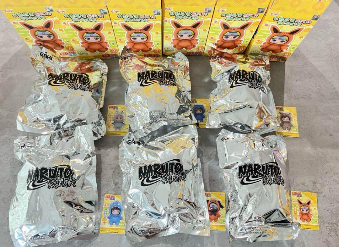 海外限定 NARUTO ナルト 疾風伝 ぬいぐるみキーホルダー カード付 全種