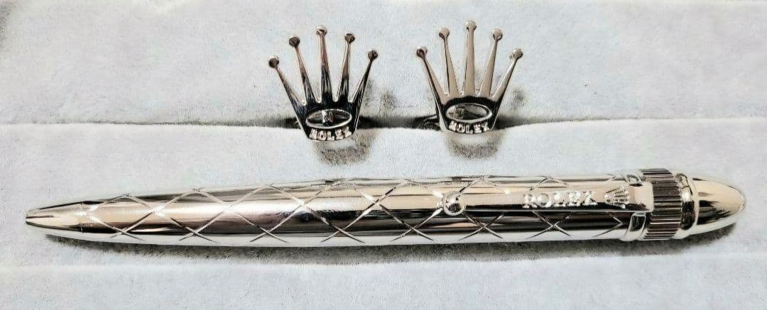 ロレックス ボールペン カフスセット