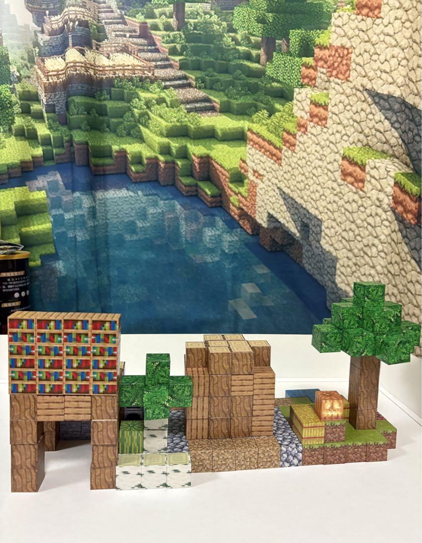 マイクラ　マグネット　ブロック　200ピース 村