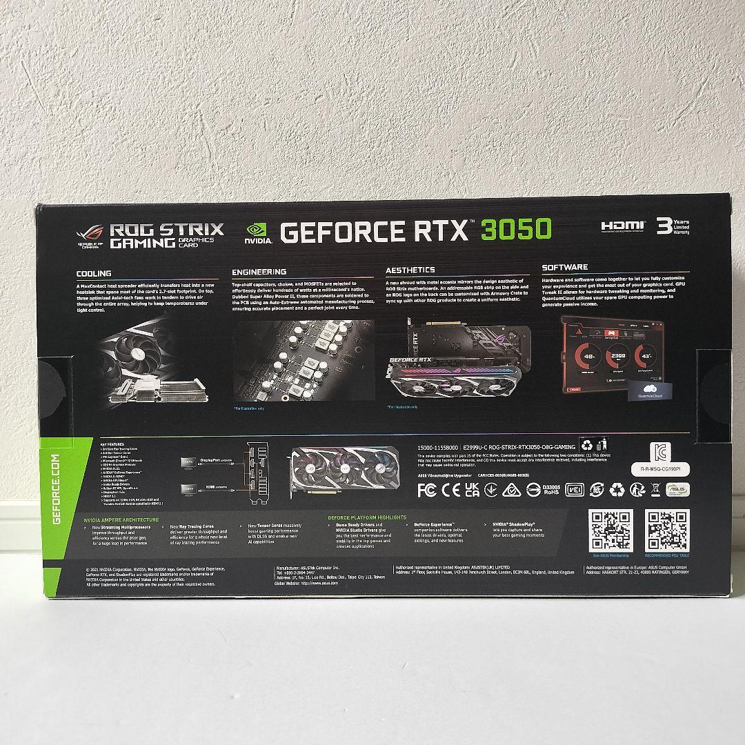 ASUS ROG-STRIX-RTX3050-O8G-GAMINGグラボ