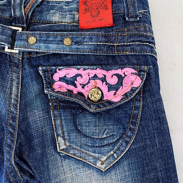 人気好評 レッドペッパー パンツ 加工 ジーンズ 韓国バギー NAikb-m68987423805 28 ワイド フレア デニム 驚きの破格値