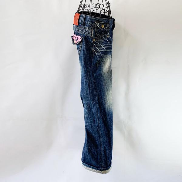 人気好評 レッドペッパー パンツ 加工 ジーンズ 韓国バギー NAikb-m68987423805 28 ワイド フレア デニム 驚きの破格値