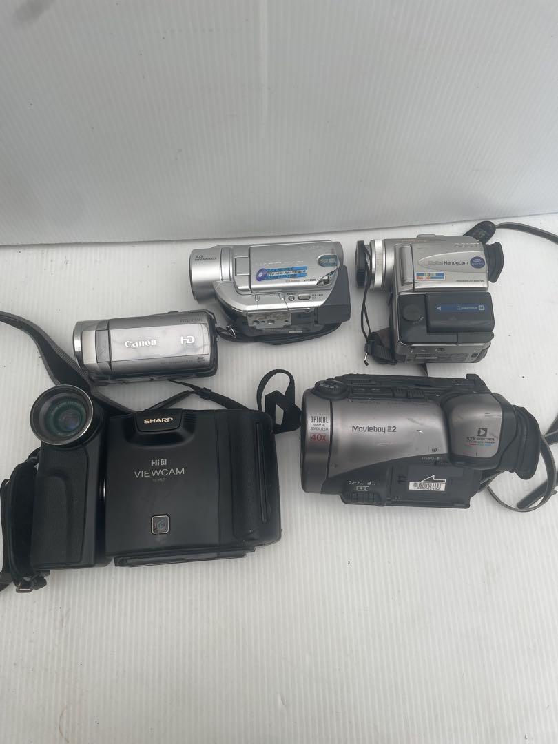 【人気ショップが最安値挑戦！】 ジャンク品】Sharp メルカリ - 、Sonyビデオカメラセット 、Canon デジタルカメラ