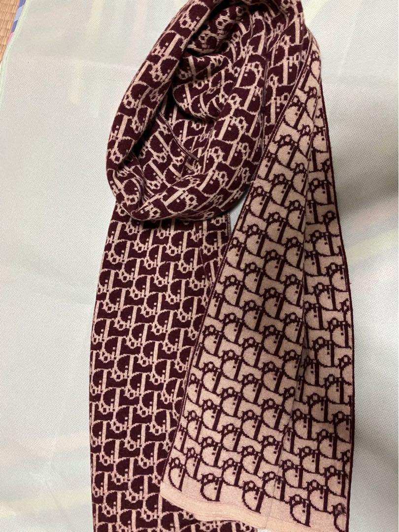ずっと気になってた Christian Dior マフラー トロッター柄クリーニング済み 小物