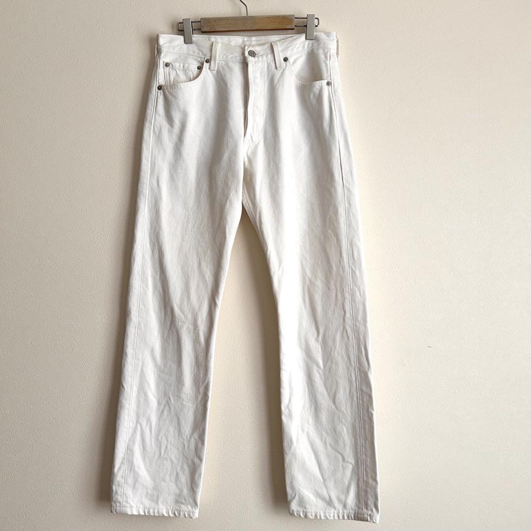 美品　ビンテージ　levi's 501 ホワイト デニム　W30 アメリカ製 美品 ビンテージ levi's 501 ホワイト デニム W30 アメリカ製