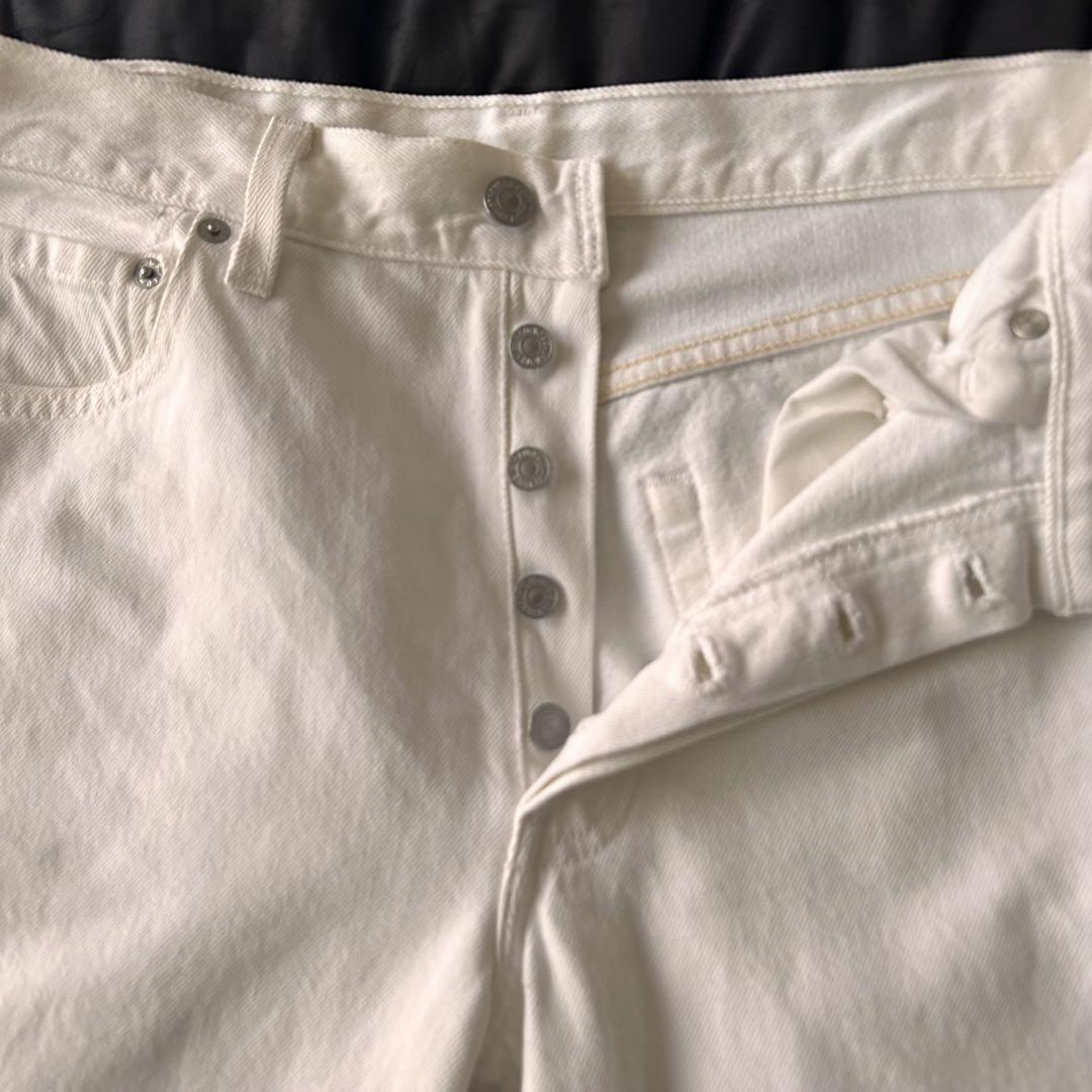 美品 ビンテージ levi's 501 ホワイト デニム W30 アメリカ製