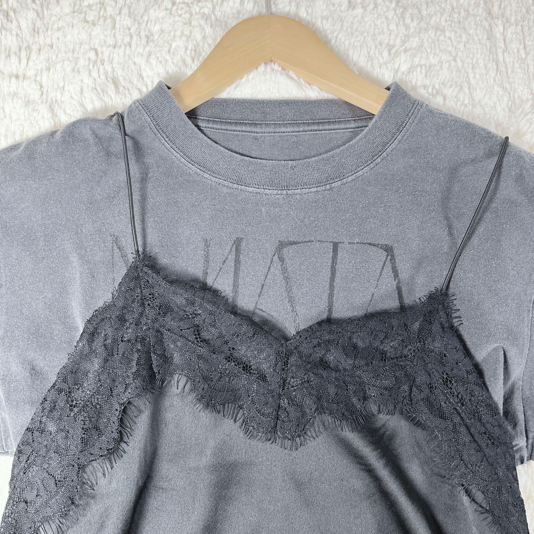 新品Ameri MEDI MALTA TEE WITH LAYERED CAMI