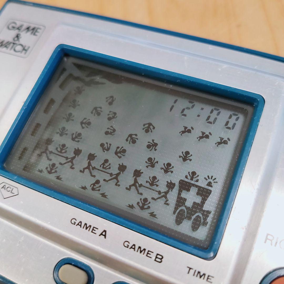 反射板、偏光板交換済み、動作品、 ゲームウォッチ 任天堂 FIRE RC-04 反射板、偏光板交換済み、動作品、 ゲームウォッチ 任天堂 FIRE