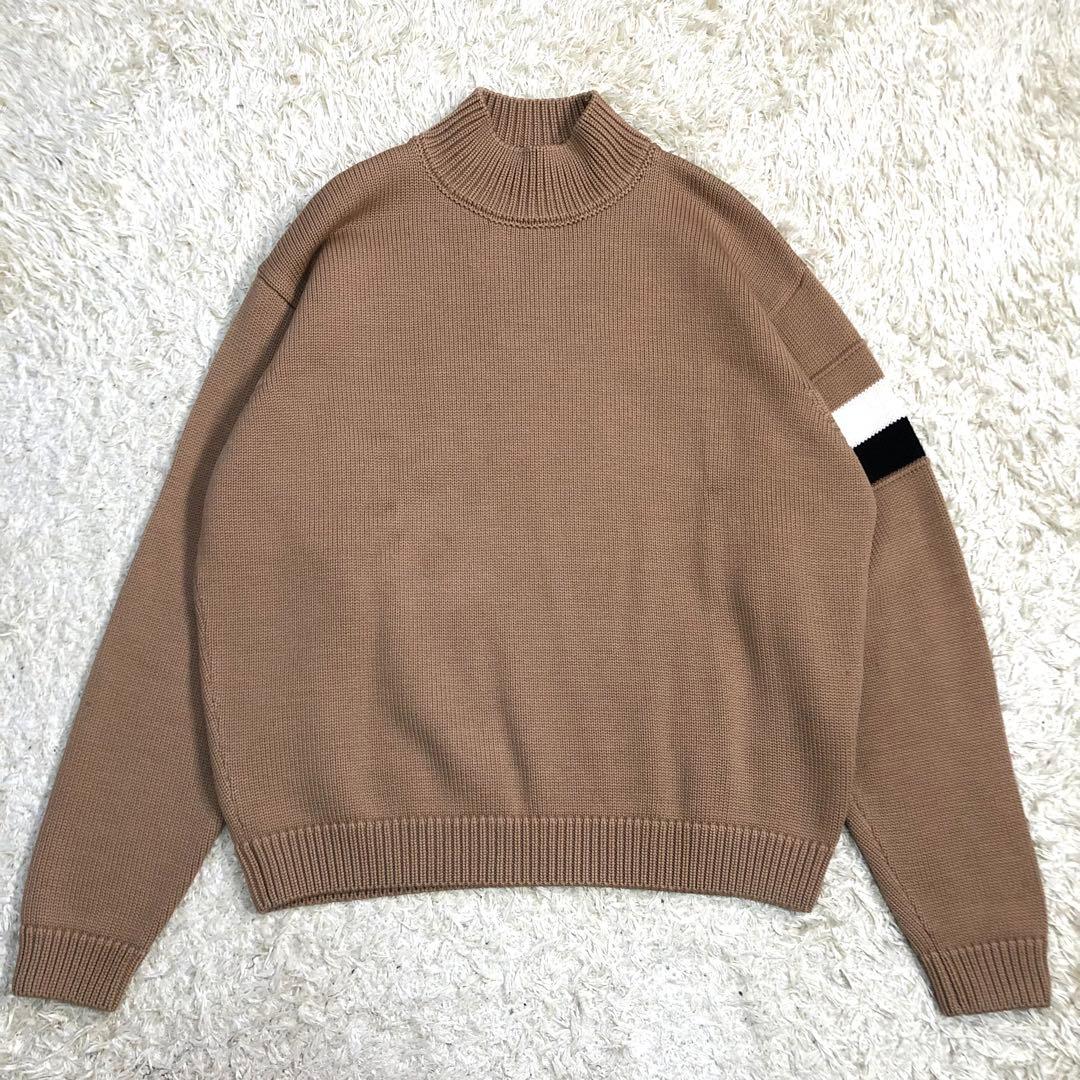 ボス ニット ストライプ ウール ブラウン MサイズM BOSS