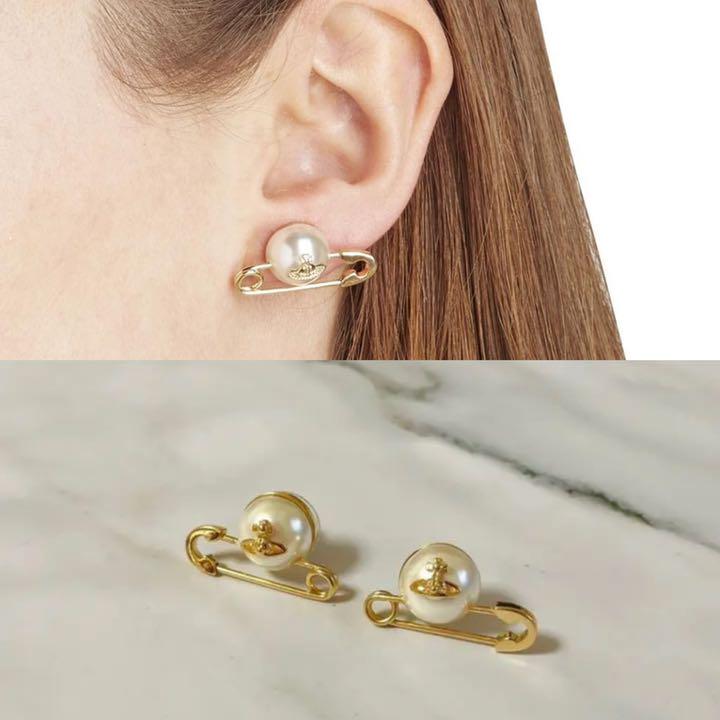 Vivienne westwood パール 安全ピンピアス メーカー直送 Vivienne westwood パール 安全ピンピアス メーカー直送