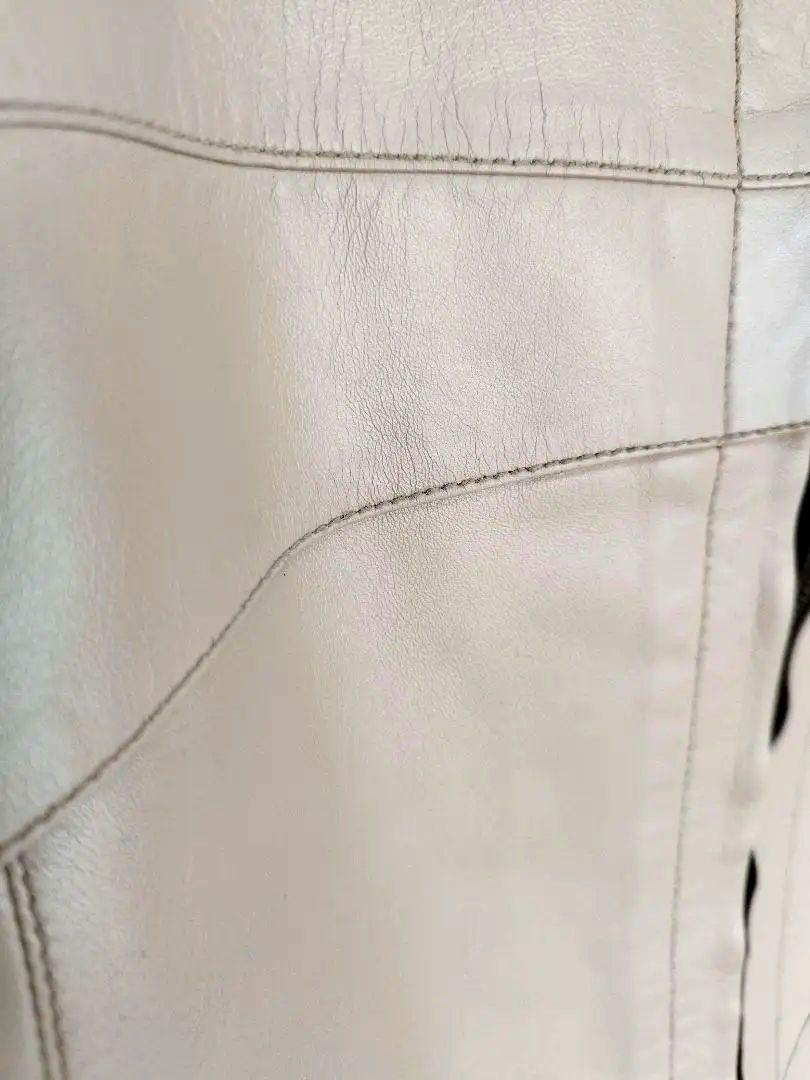 LOUIS VUITTON グレー ベージュ レザージャケット