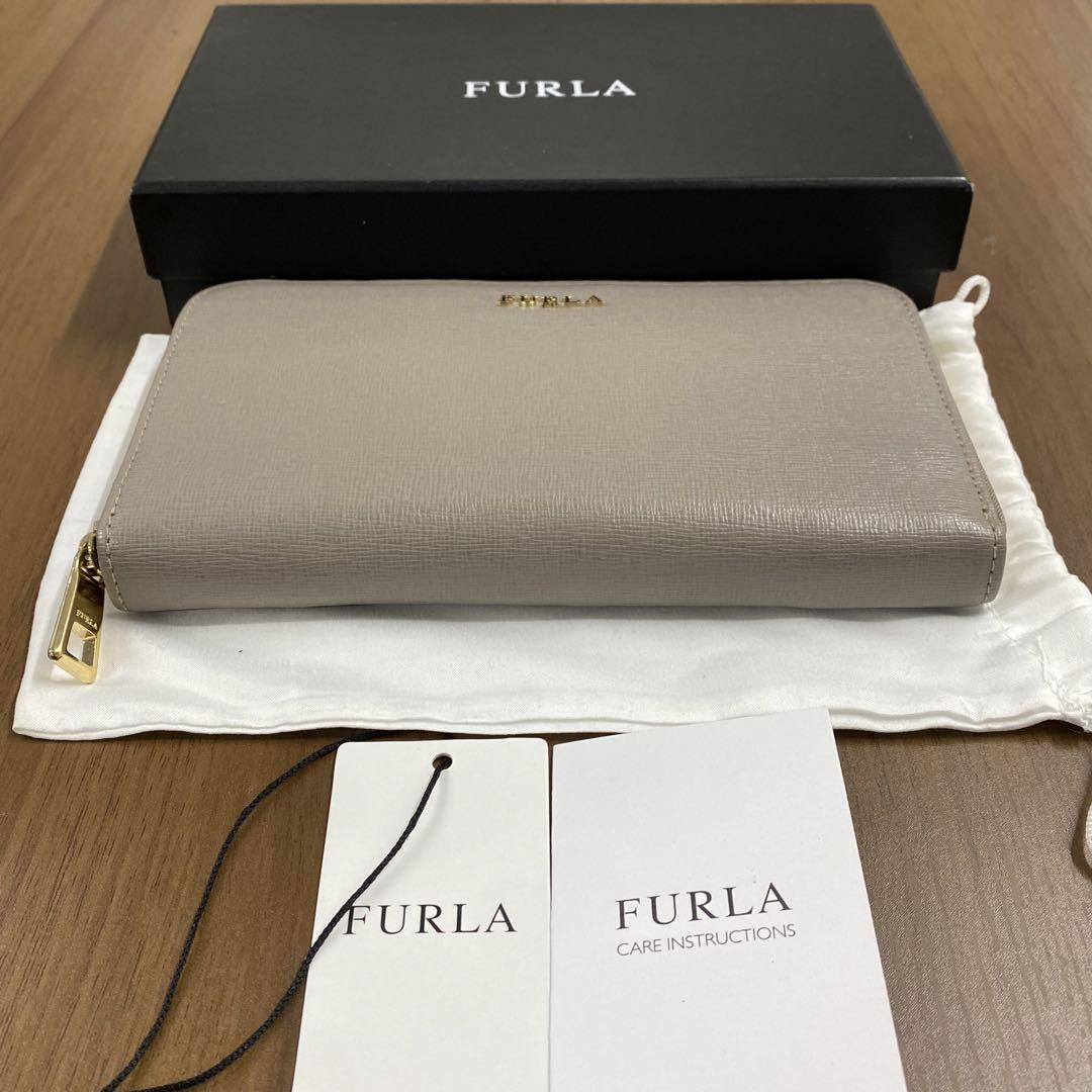 新品同様‼️フルラ　FURLA バビロン　財布　長財布　ラウンドファスナー