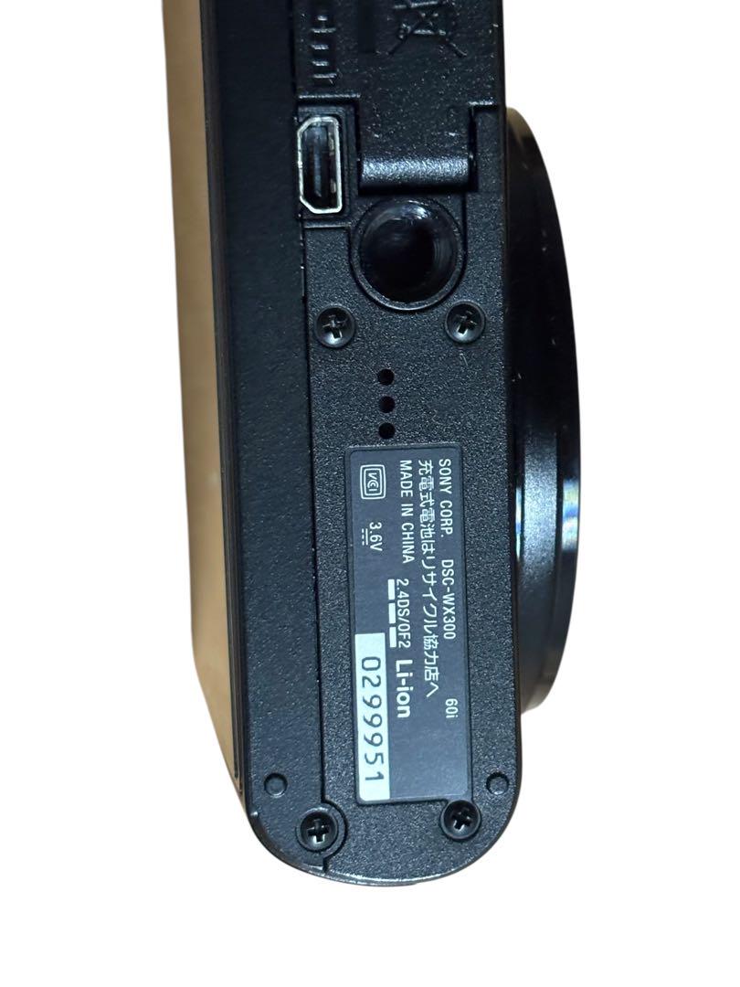 SONY デジカメ DSC-WX300 ブラック 動作確認済 Wi-Fi対応