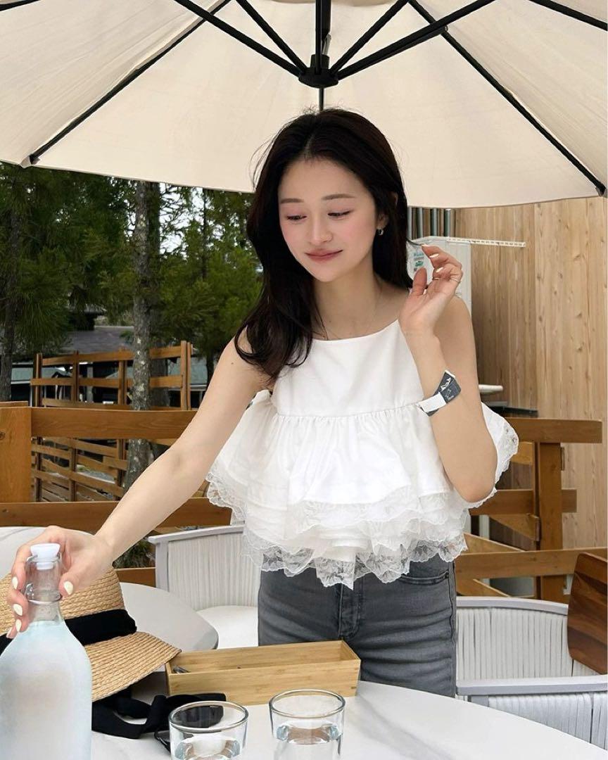 BIBIY COLENNE TOP WHITE 6,600円