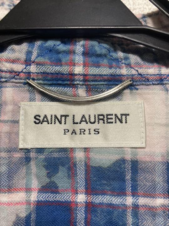 定番即納 Saint Laurent Paris ダメージ加工シャツ エディ期 Y16mA-m69009220336 セール低価