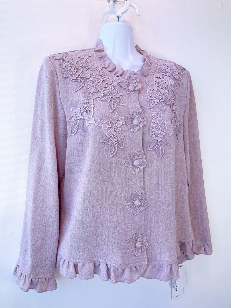 6302【新品】婦人服レディースミセストップス高級日本製