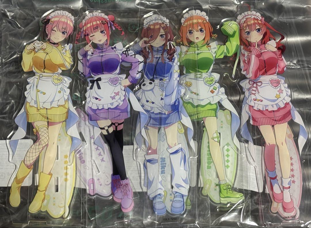 五等分の花嫁　ジャージメイド　BIGアクリルスタンドセット